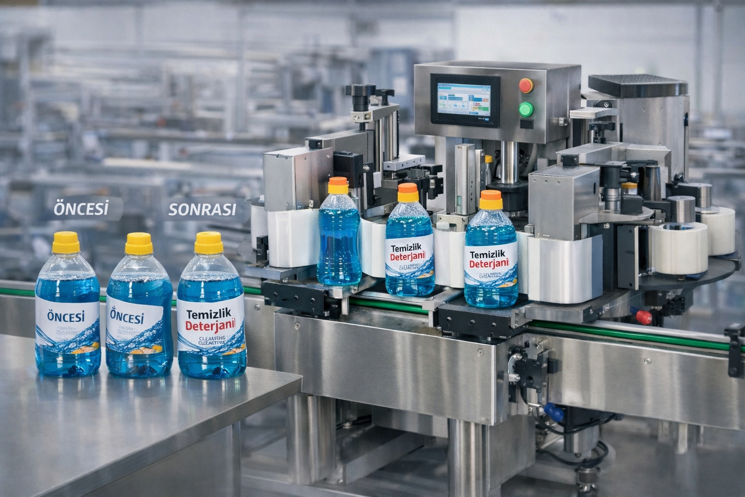 Advanced Double-Sided Synchronized Labeling for Cleaning Product Manufacturing